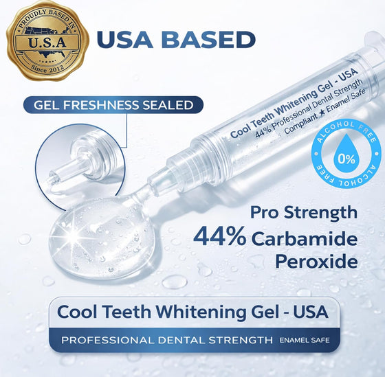 Cool Teeth Whitening 44% Gel Kit - 5 Pack & 2 Trays
