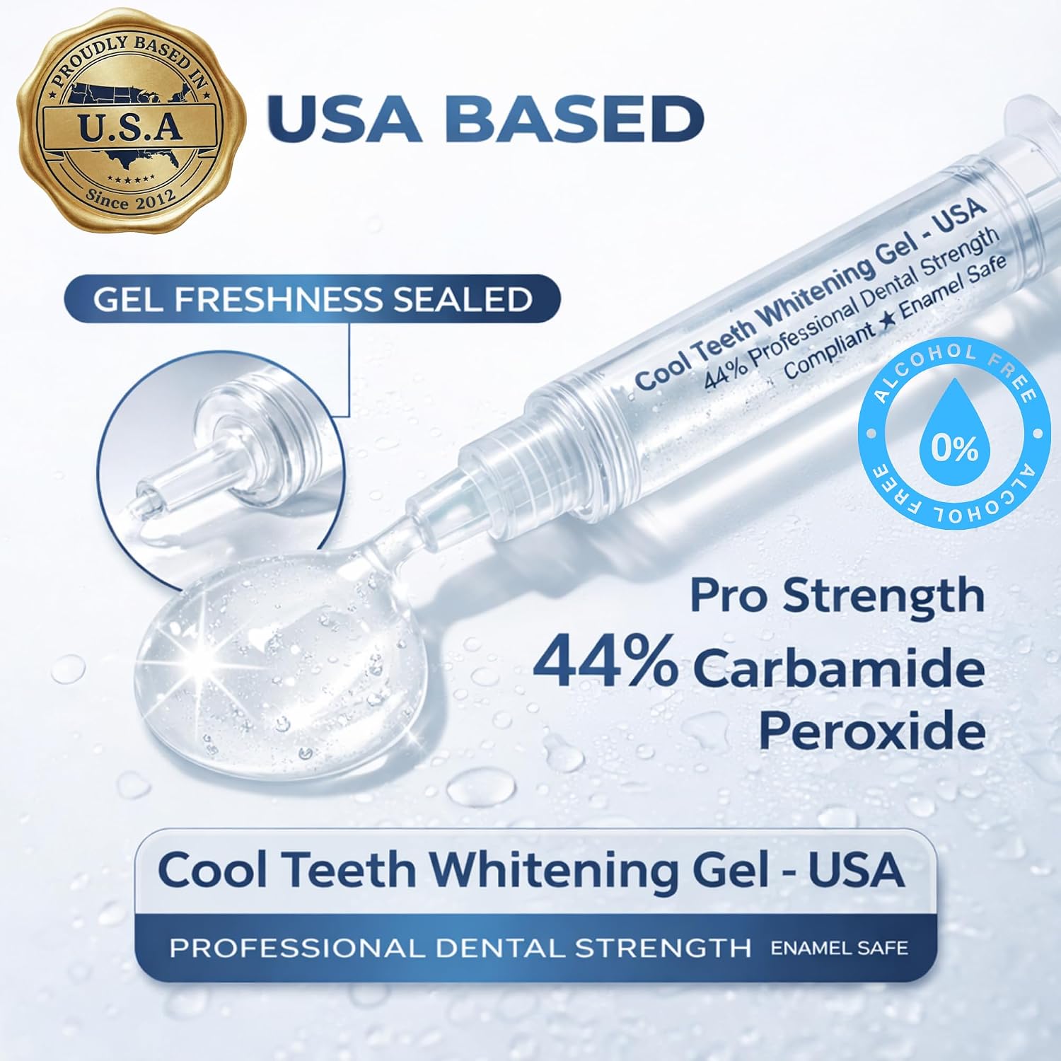 Cool Teeth Whitening 44% Gel Kit - 5 Pack & 2 Trays