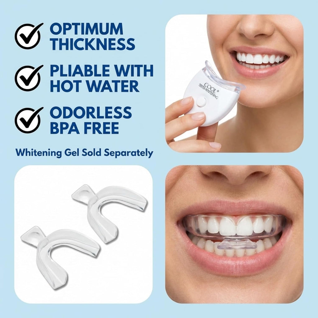 Teeth Whitening Trays with LED Light - 3-Pack Kit