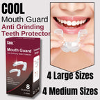 Mouth Guard for Grinding Teeth – 8 Moldable Night Guards 2 Sizes