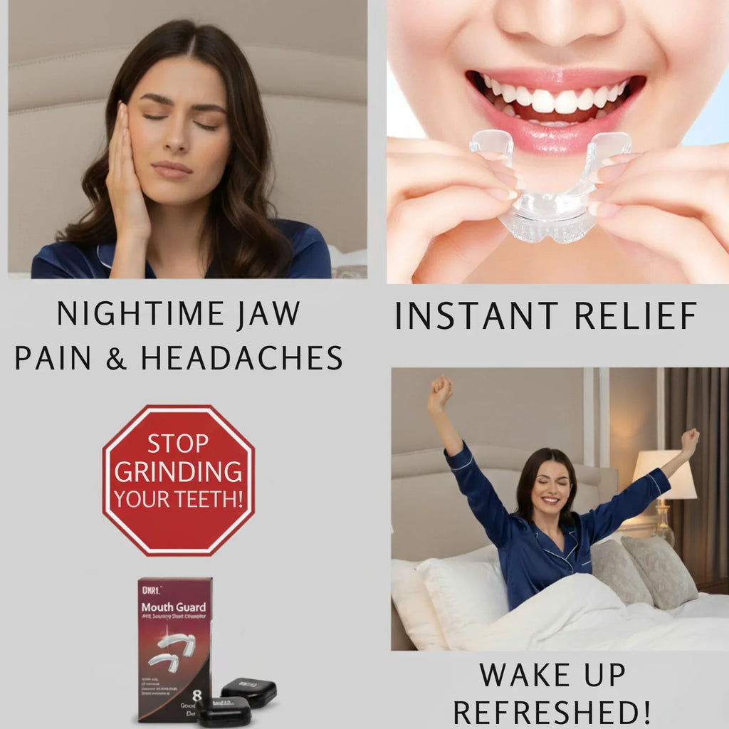 Mouth Guard for Grinding Teeth – 8 Moldable Night Guards 2 Sizes