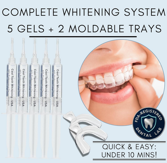Teeth Whitening Gel Refills + Trays