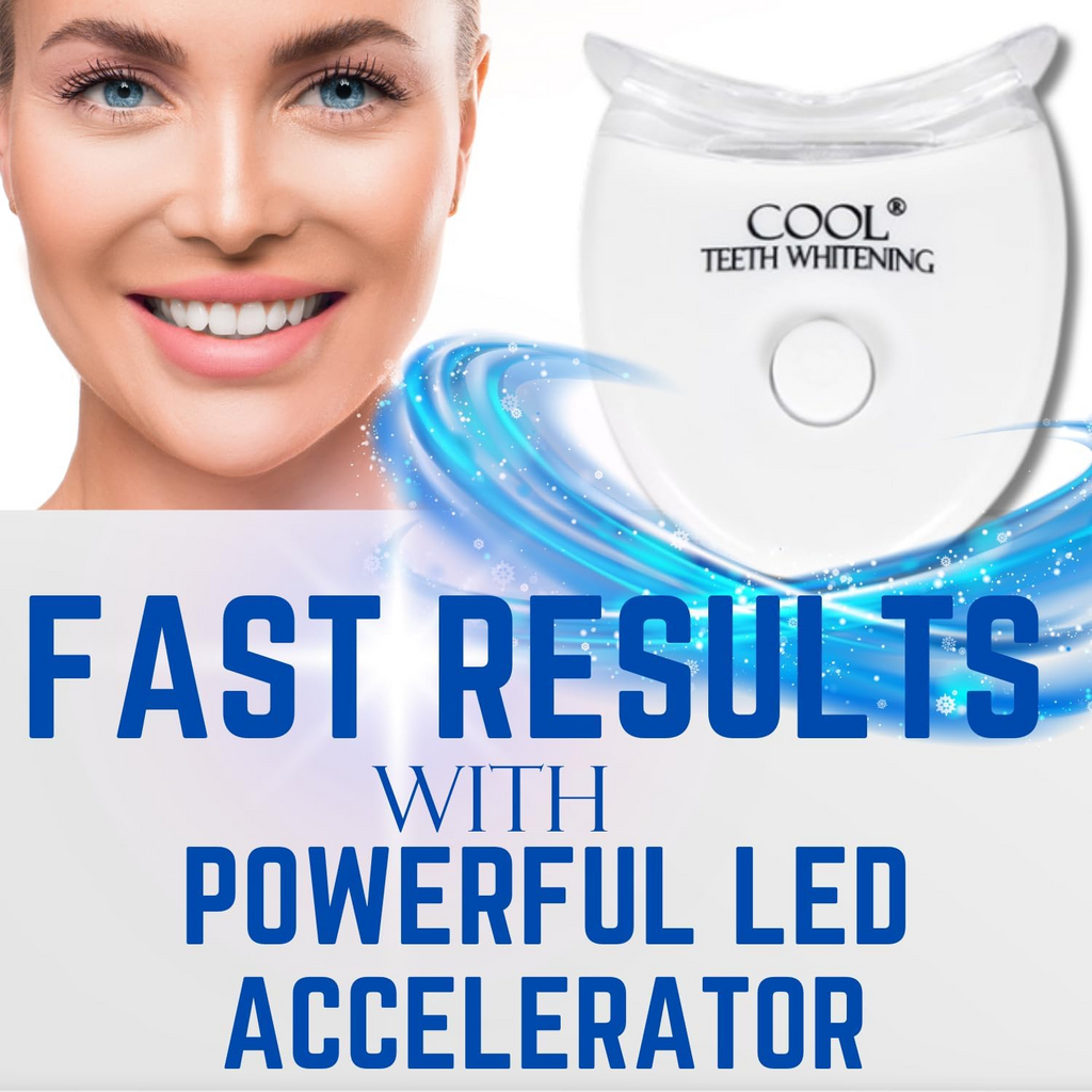 Moldable Teeth Whitening Trays + LED Light