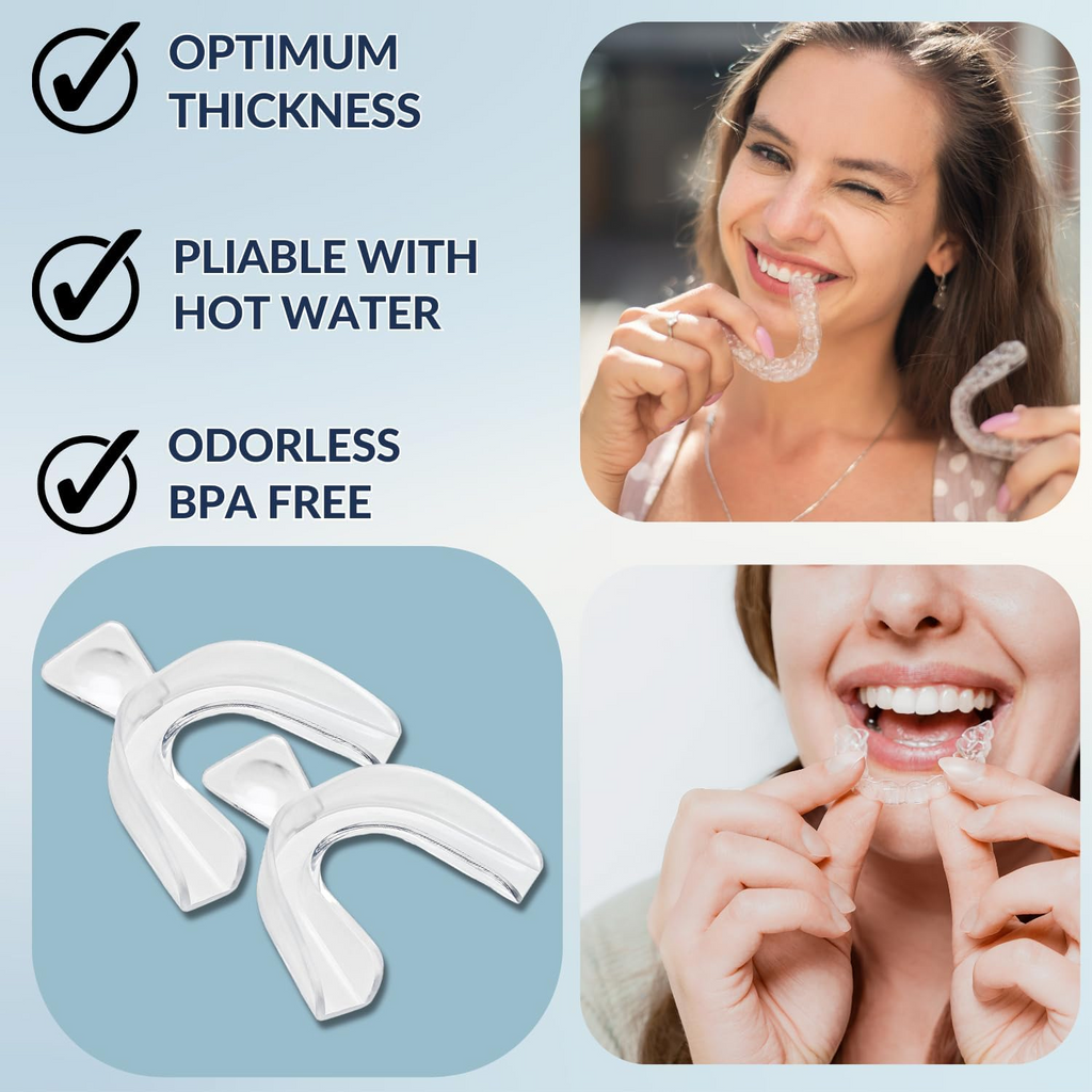 Moldable Teeth Whitening Trays + LED Light
