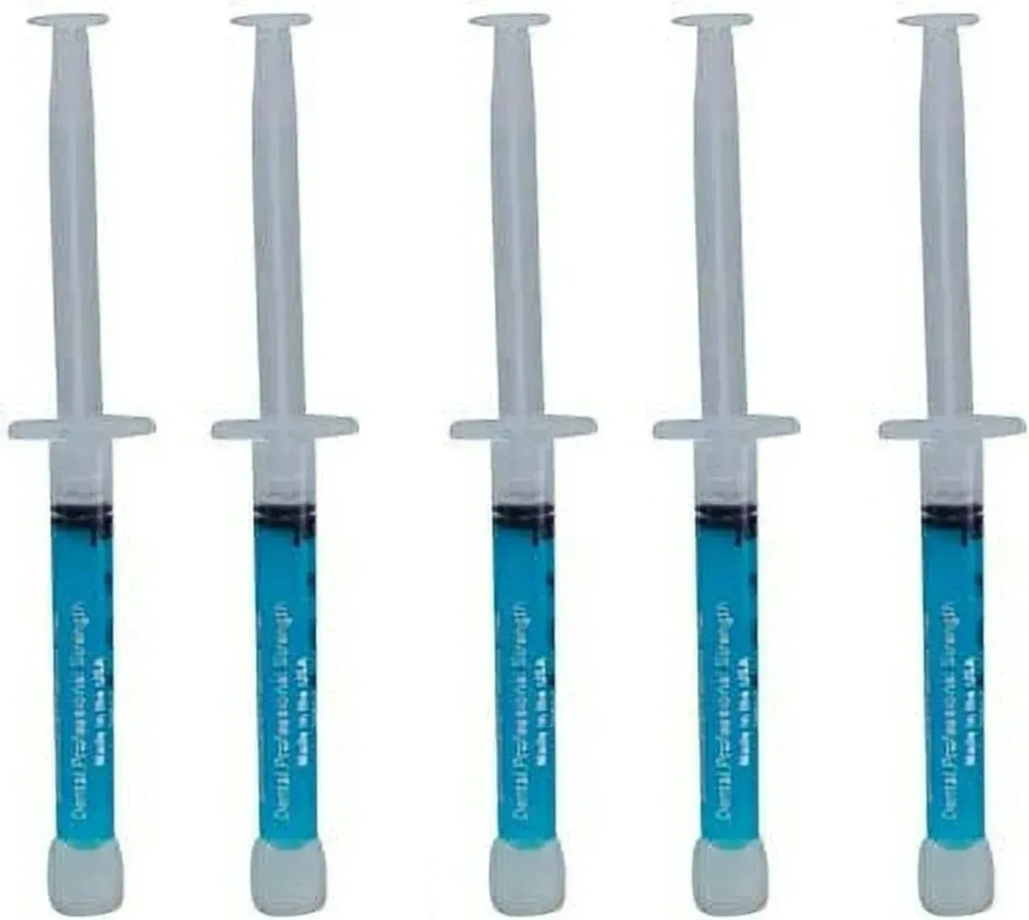 Cool Teeth Whitening remineralization gel for sensitive teeth in blue syringes five pack