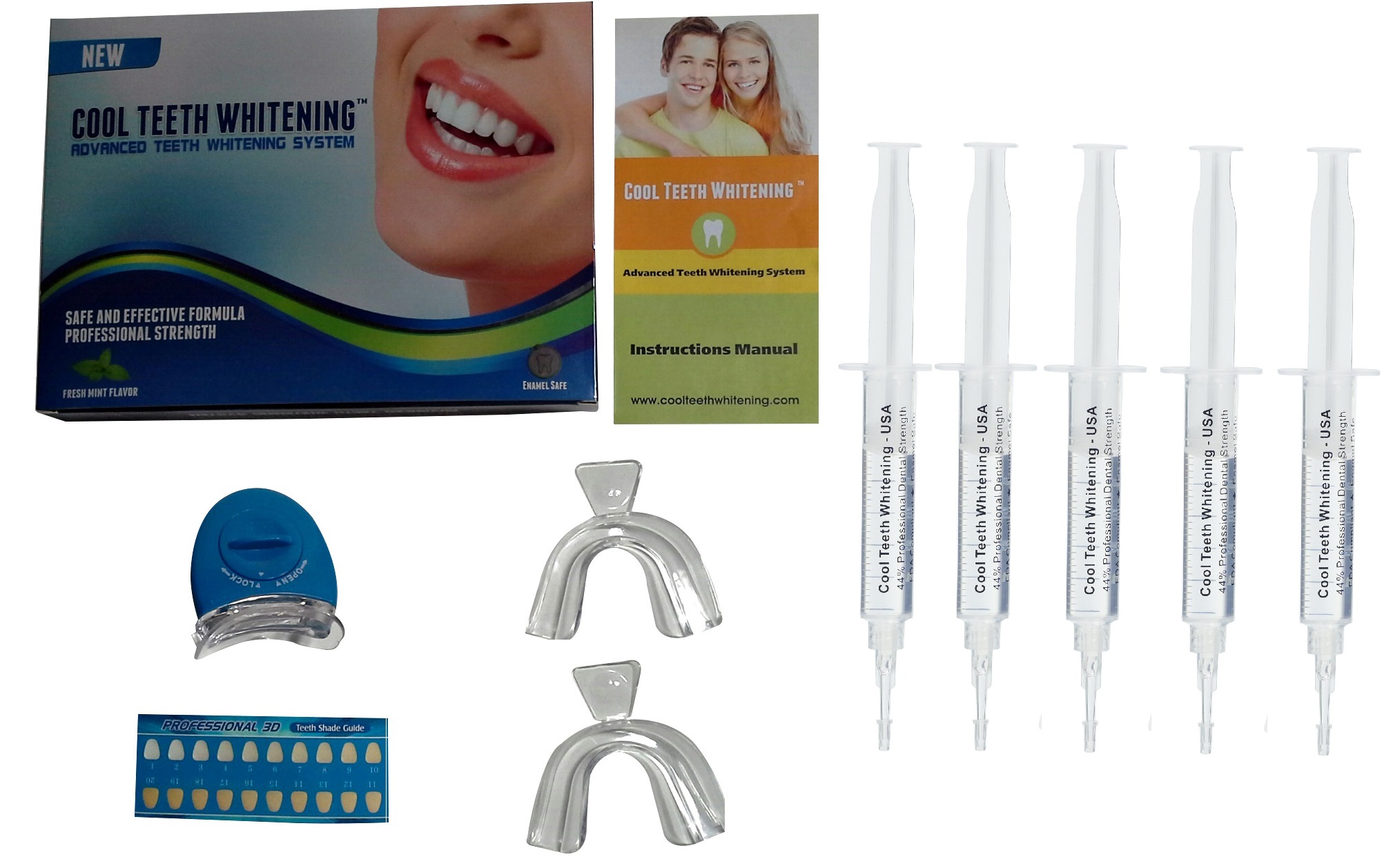 Retail Box Cool Teeth Whitening® Kit Cool Teeth Whitening